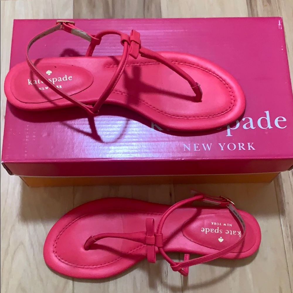 Kate Spade “Tallie” T-strap sandals
